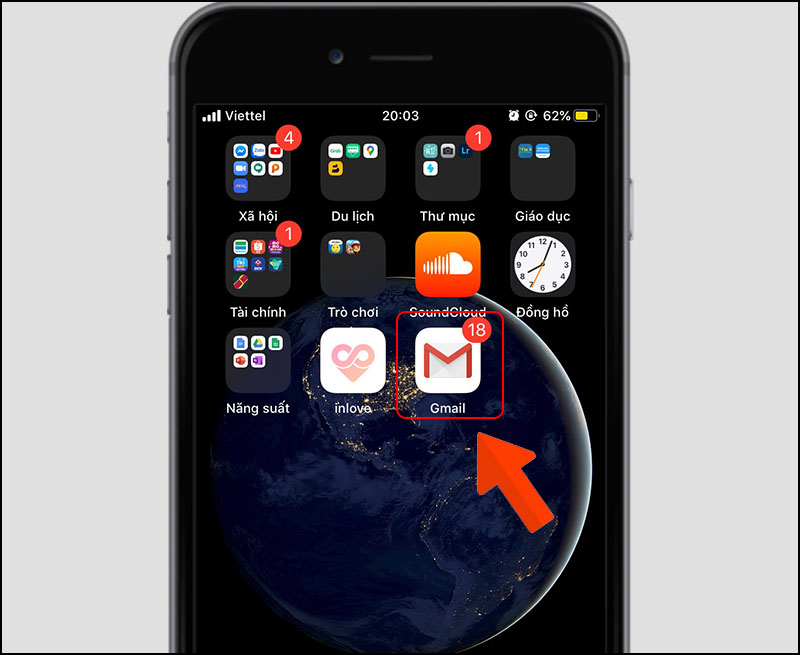 Truy cập Gmail.